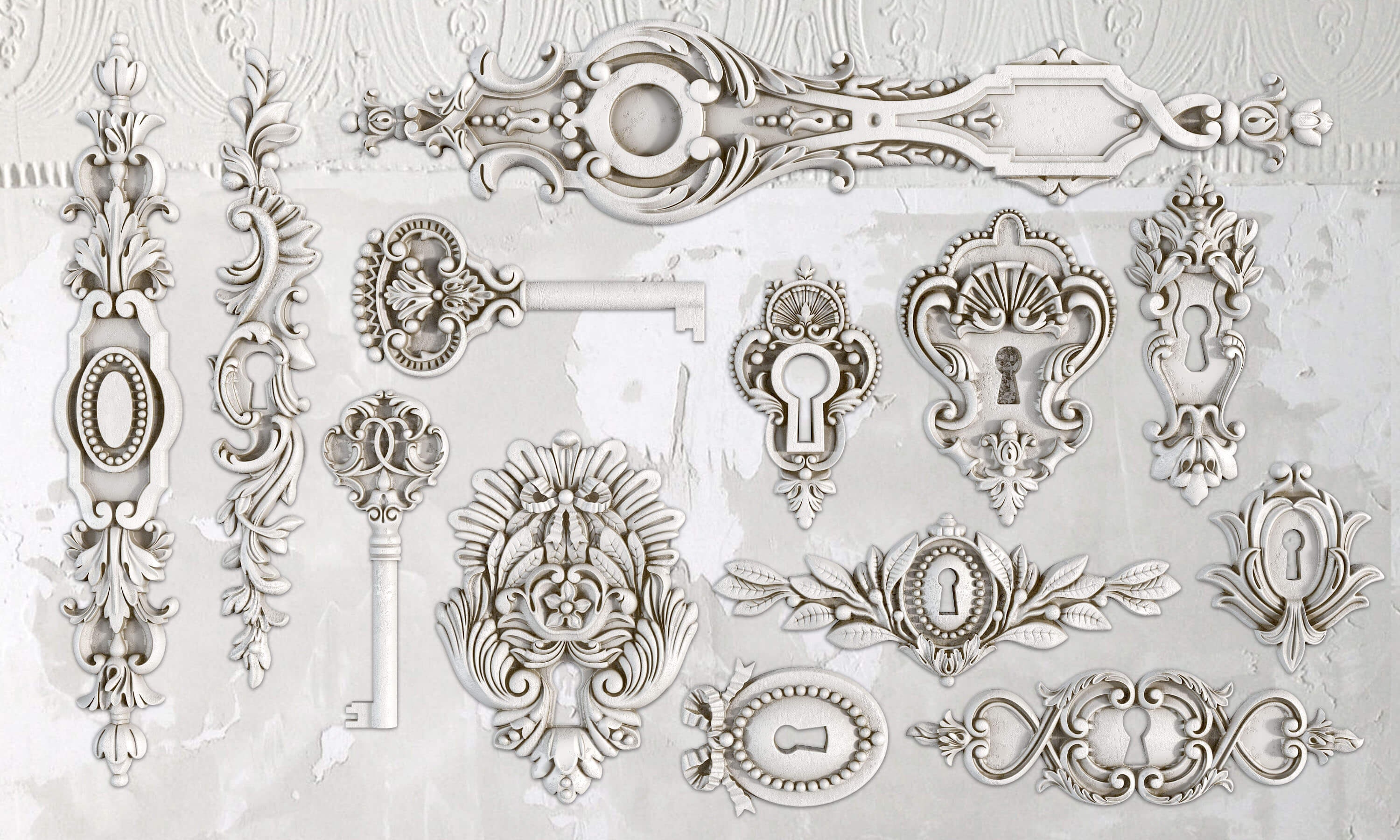 IOD Décor Moulds™ Lock and Key by Iron Orchid Designs