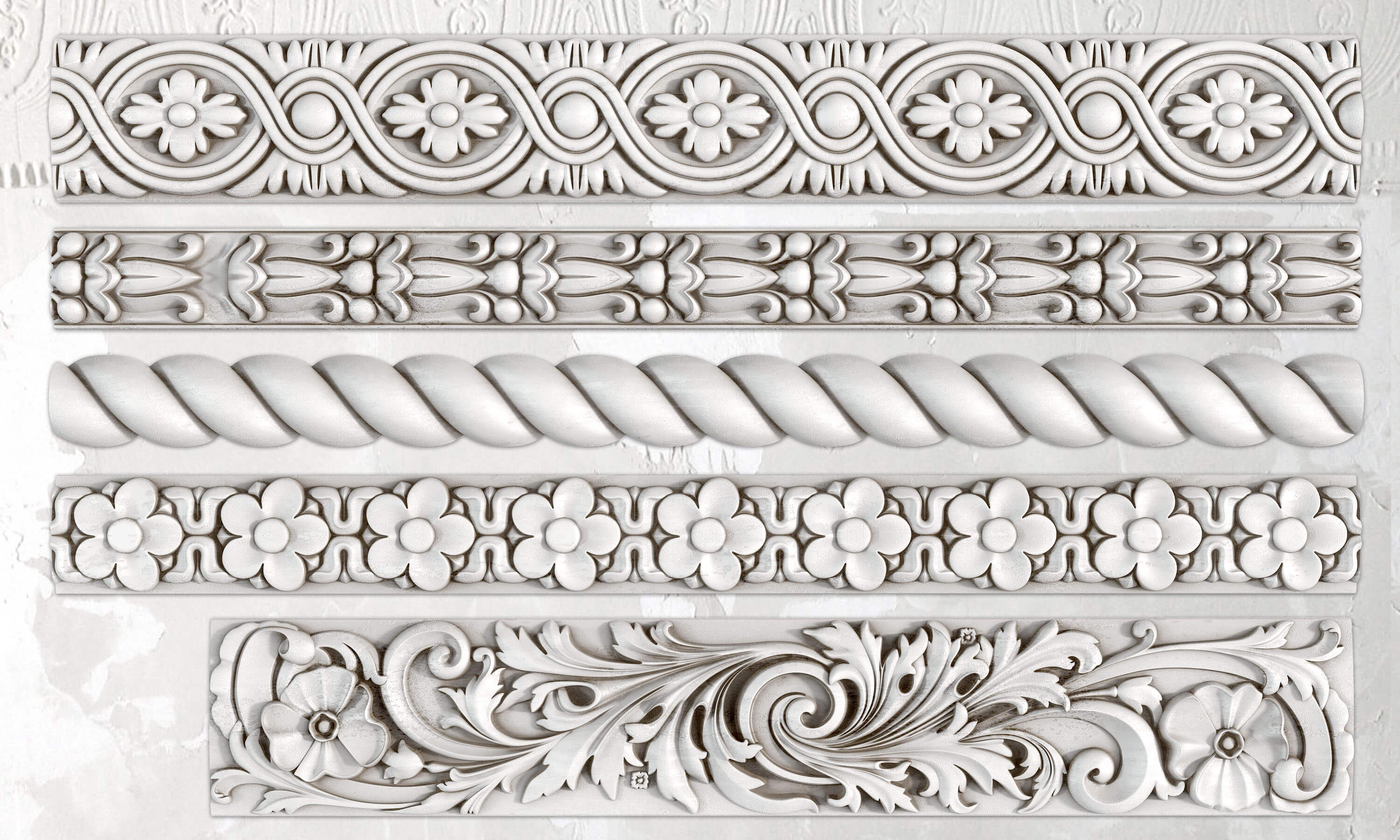 IOD Decor Mould Trimmings 2 by Iron Orchid Design