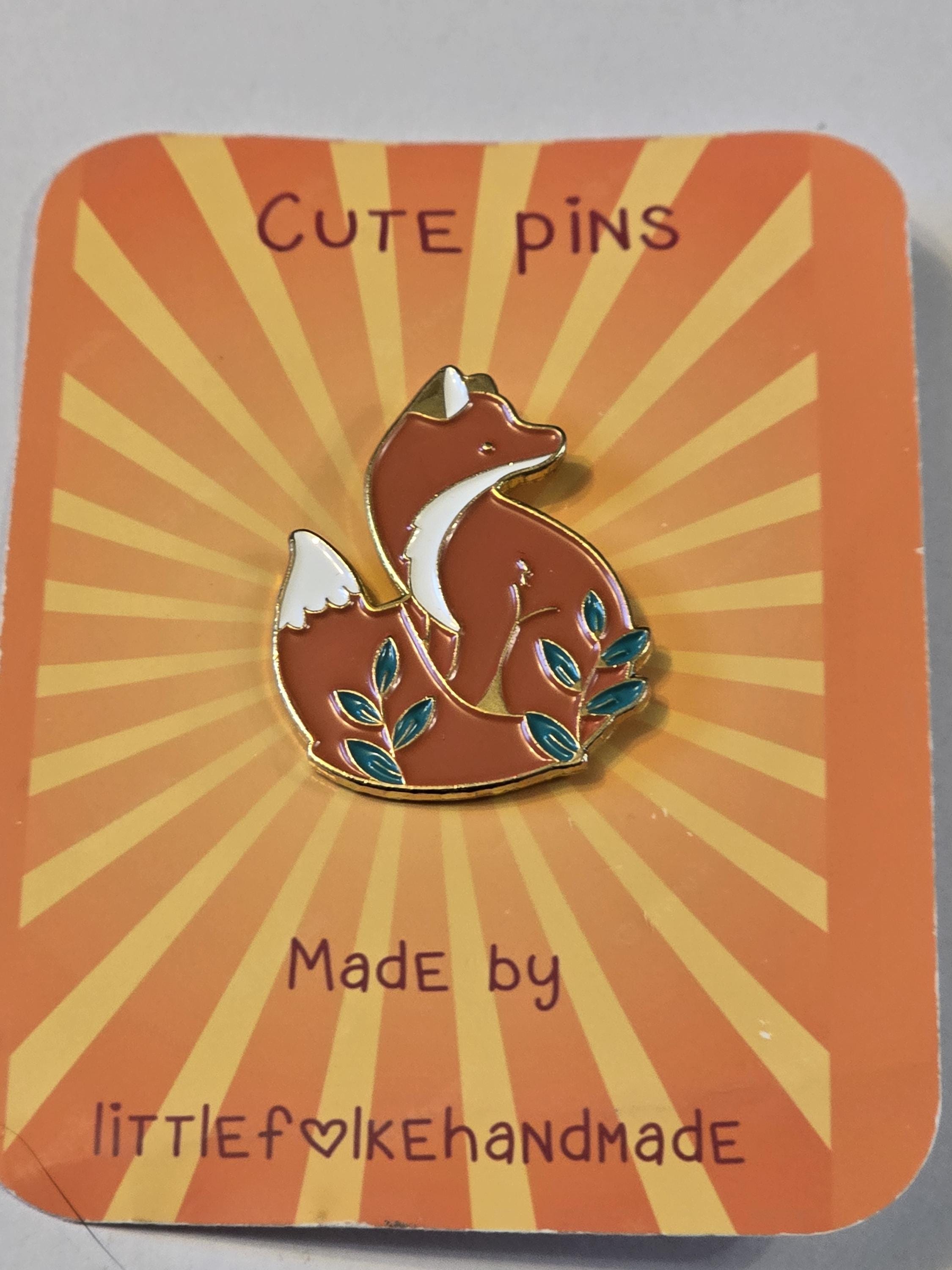CUTE Fox Enamel Pin Cute Lapel Pin Aesthetic Pin Badge Unique Gift for ...