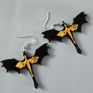 Fourth Wing Inspired Earrings: Sterling Silver Fantasy Jewelry