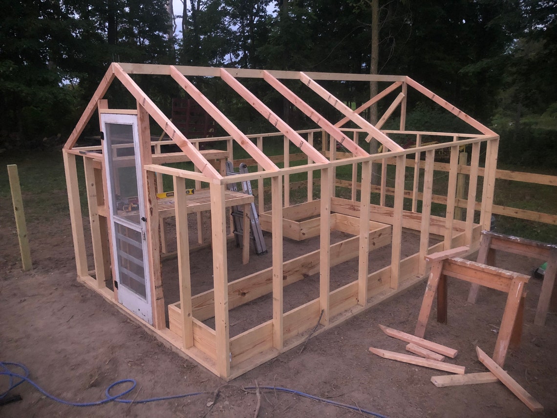 Greenhouse Plan / Blueprint Etsy