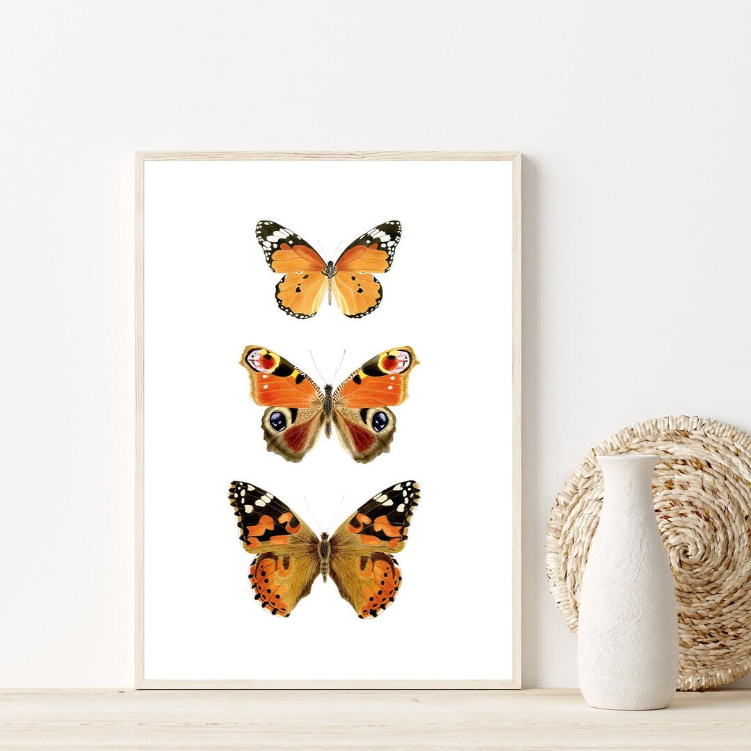 Boho Butterfly Print Monarch Butterfly Wall Art Monarch Print Monarch ...
