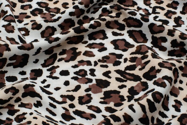 Personalized tracksuit Viscose linen animal leopard print Fleece fabric Washable Polyester fabric tracksuit