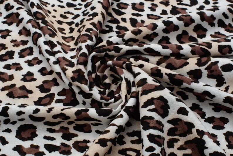 Personalized tracksuit Viscose linen animal leopard print Fleece fabric Washable Polyester fabric tracksuit