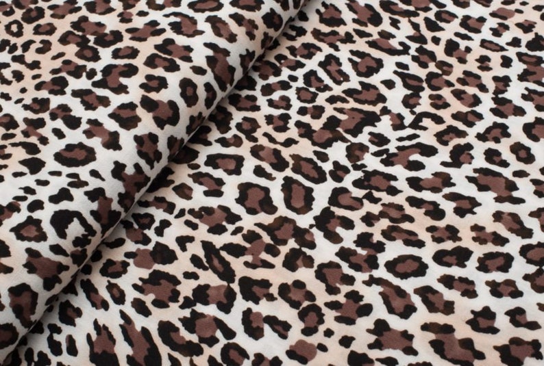 Personalized tracksuit Viscose linen animal leopard print Fleece fabric Washable Polyester fabric tracksuit