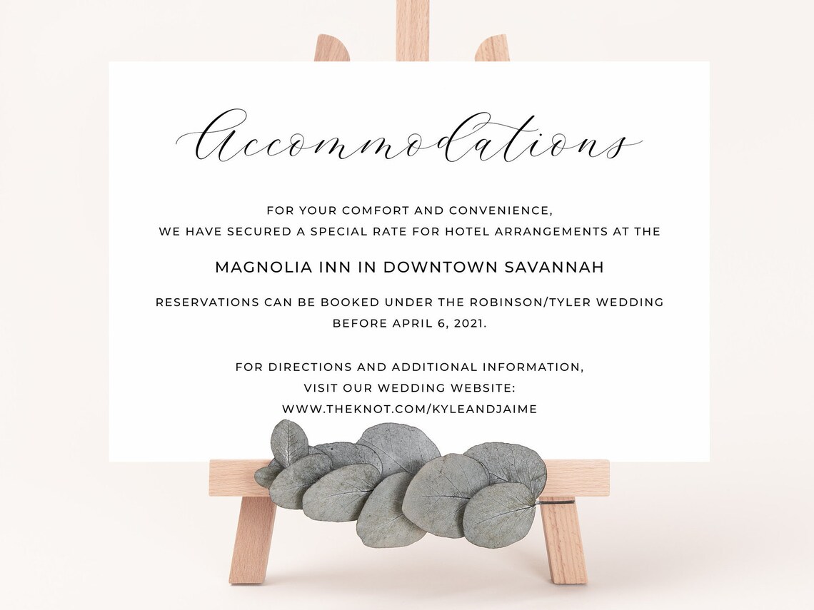 Wedding Invitation Insert Card 4x6 Basic Etsy