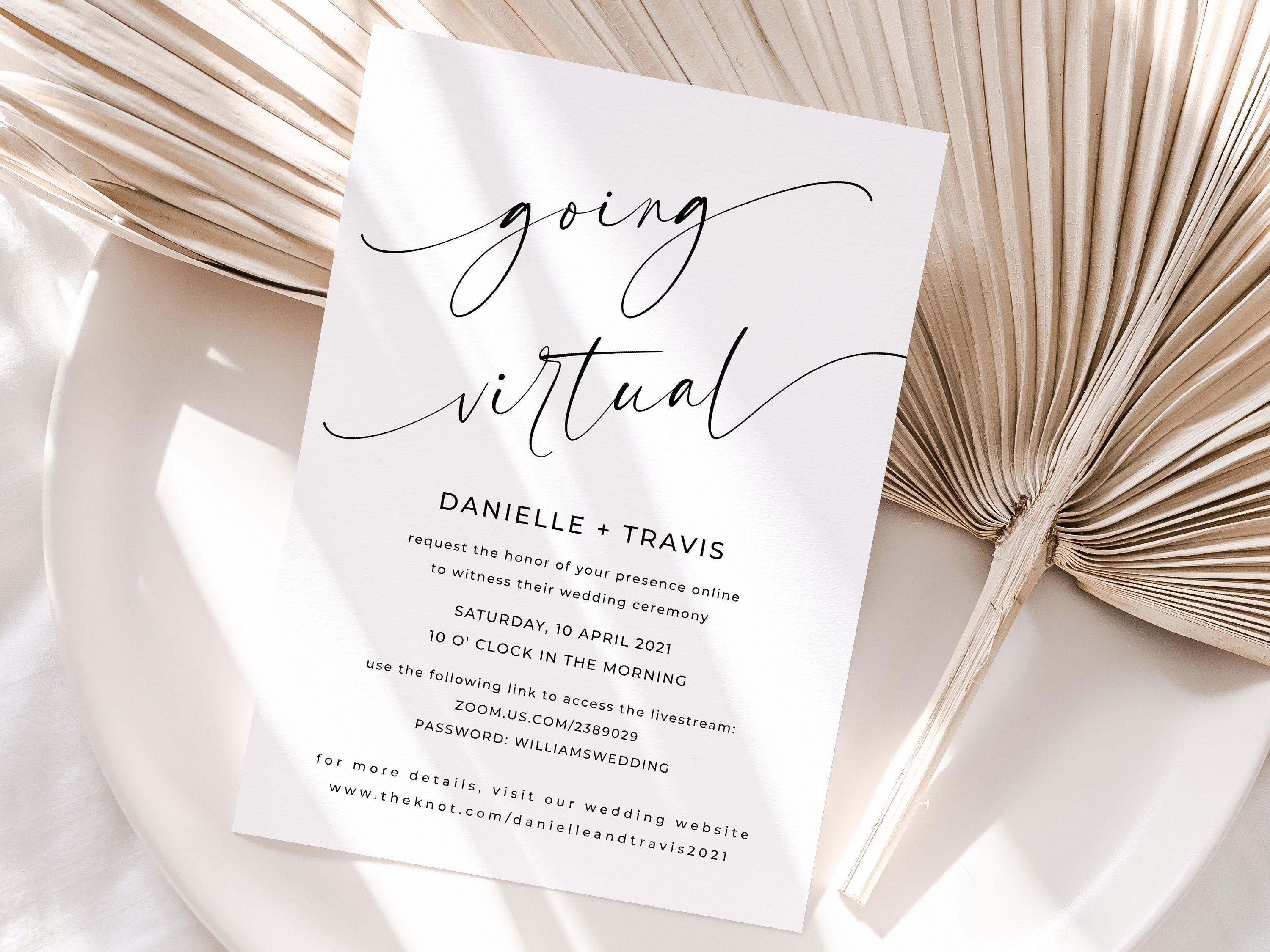 going-virtual-minimal-wedding-invitation-editable-template-etsy