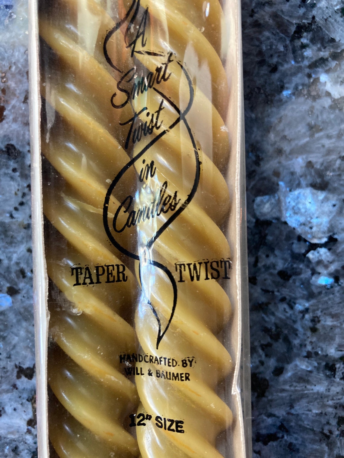 Vintage Will & Baumer Candle Co 12 Taper Twist Candles in Etsy