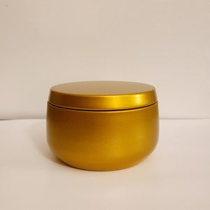 Elegant 8 oz Tins Candles/MORE COLORS GOLD