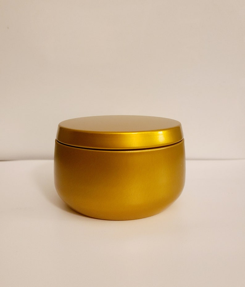 Elegant 8 oz Tins Candles/MORE COLORS GOLD