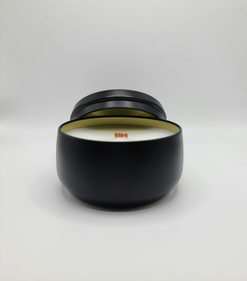 Elegant 8 oz Tins Candles/MORE COLORS BLACK