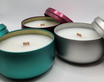 Elegant 8 oz Tins Candles/MORE COLORS