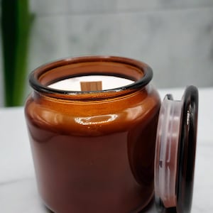 Amber Glass Candles 16 oz