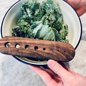 Walnut Herb Leaf Stripper | Great for all Herbs and Kale