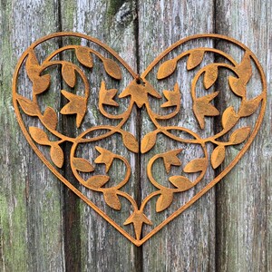 Rustic Metal Swirl Heart Wall Art Sculpture Bespoke Handmade Gift - Etsy UK