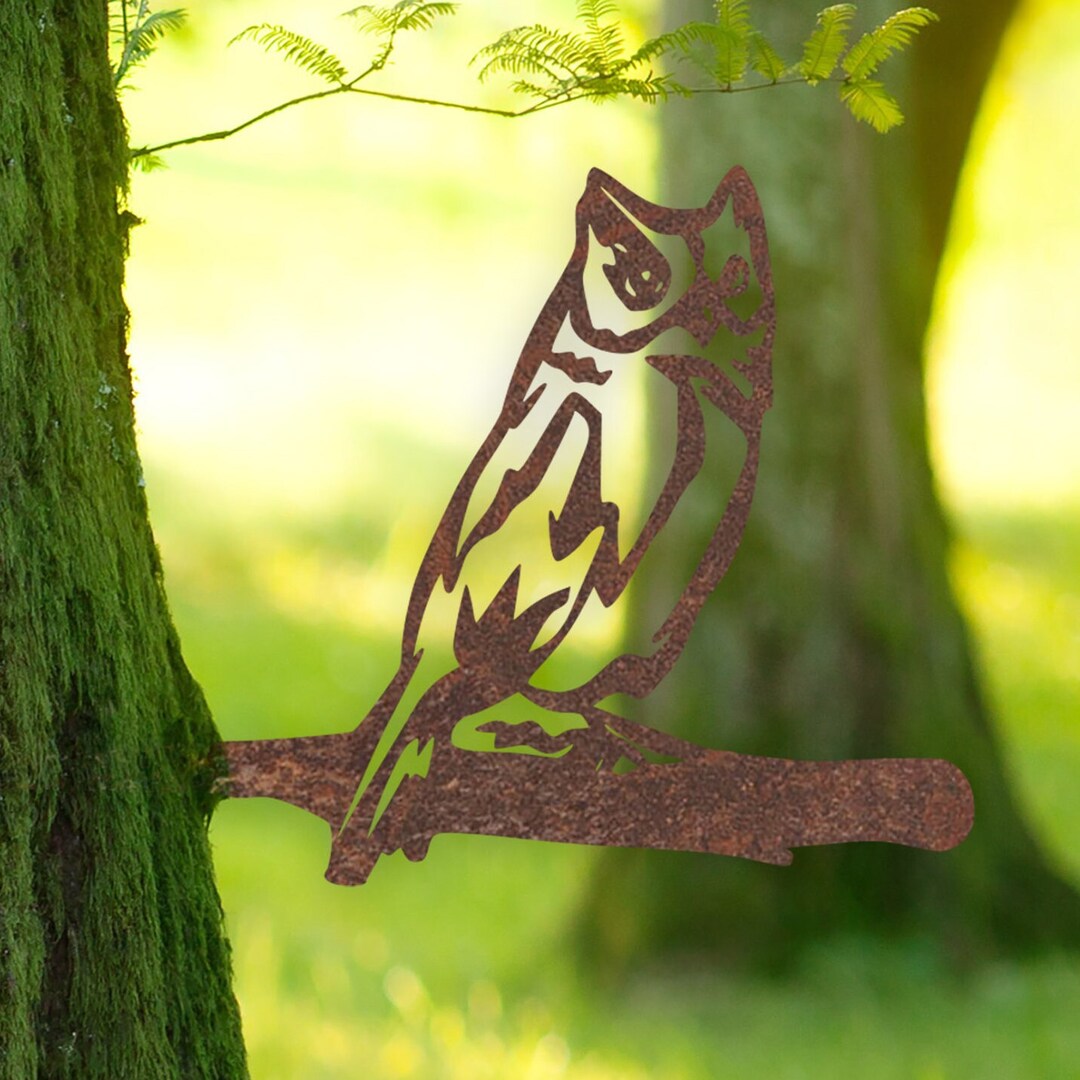 Rustic Metal Owl Wall Art Sculpture Bespoke Handmade Gift Etsy