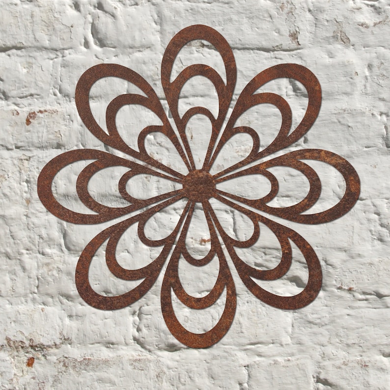 Rustic Metal Daisy Wall Art Sculpture Bespoke Handmade Gift Etsy