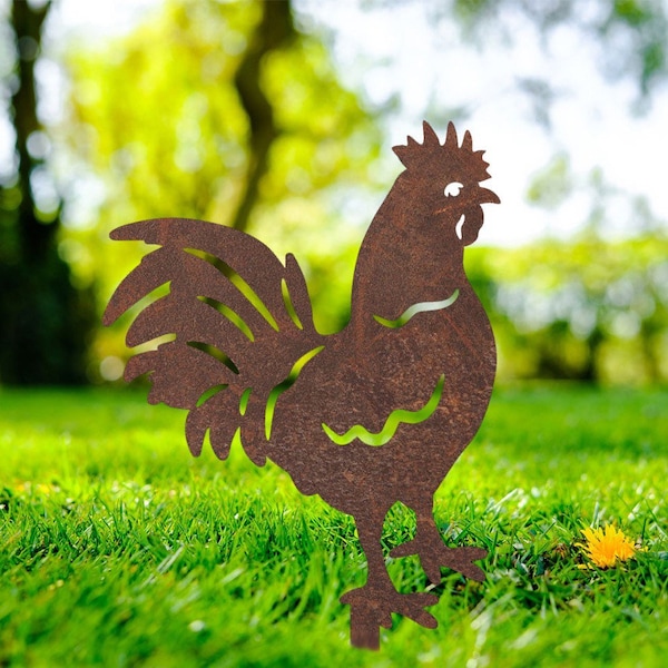 Rusty Garden Ornaments Etsy UK