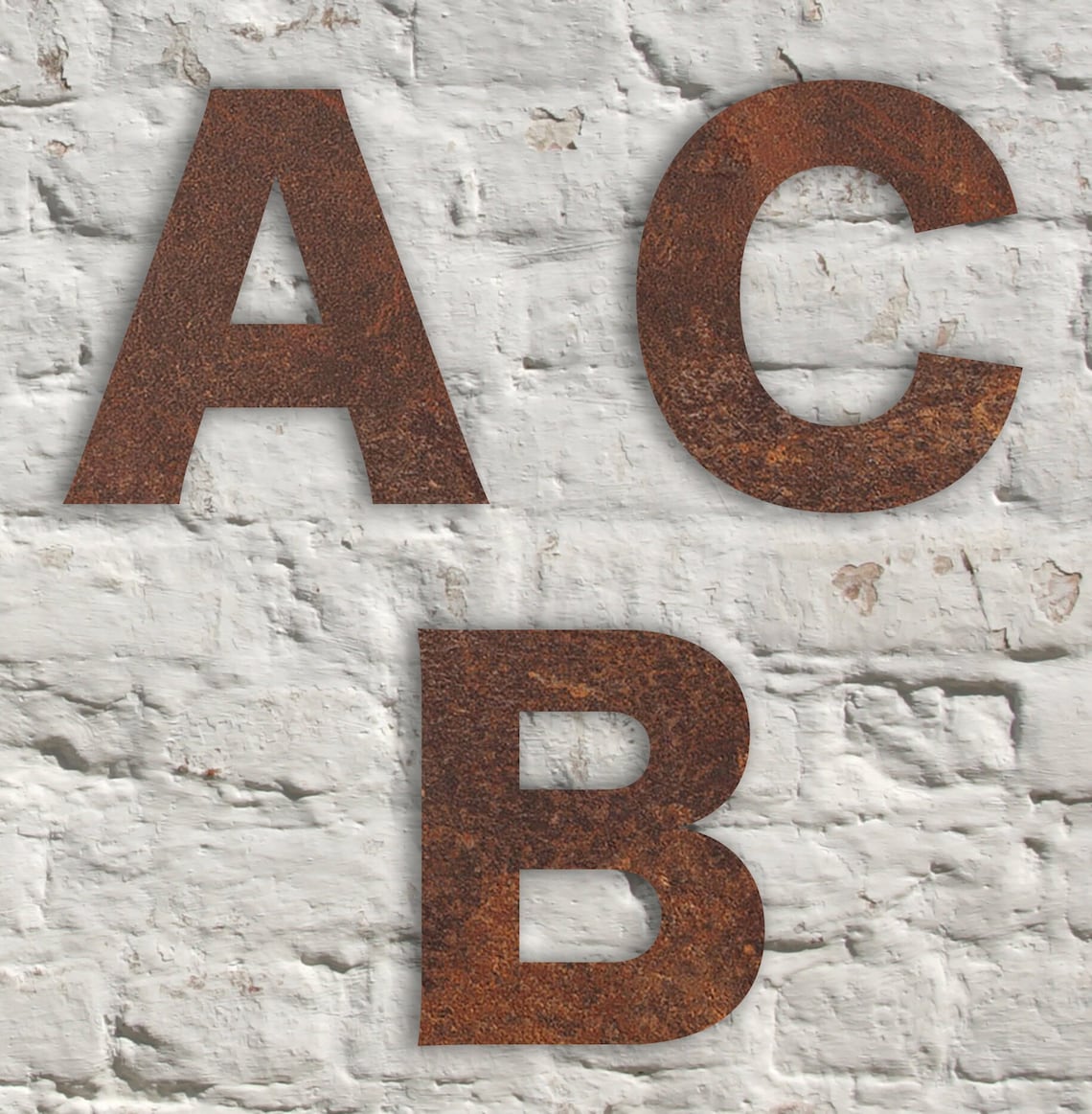 Rustic Metal Letters Wall Art Sculpture Bespoke Handmade Gift Etsy