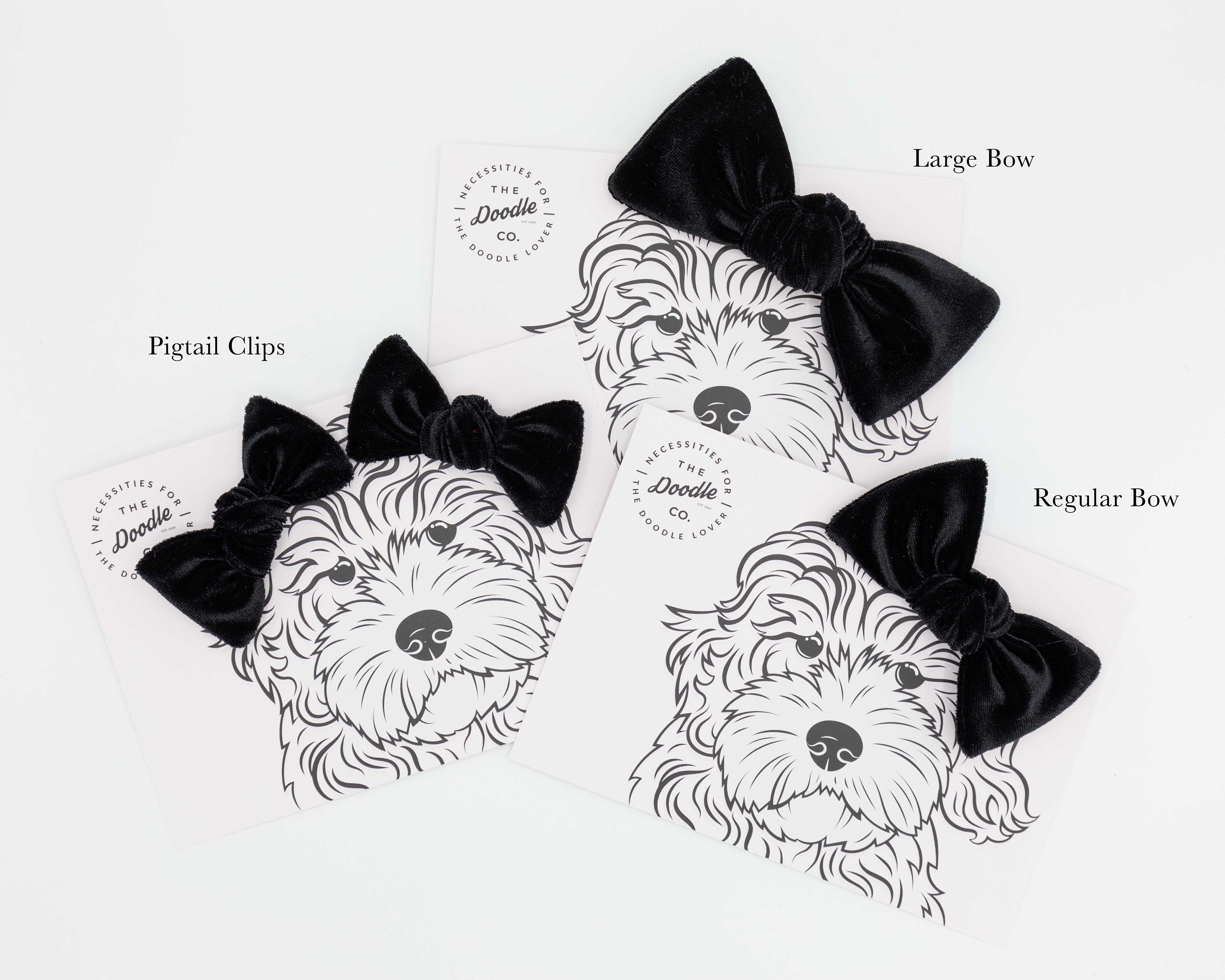 Dog Hair Bows Goldendoodle Bow Velvet Dog Bow Dog Bows Etsy