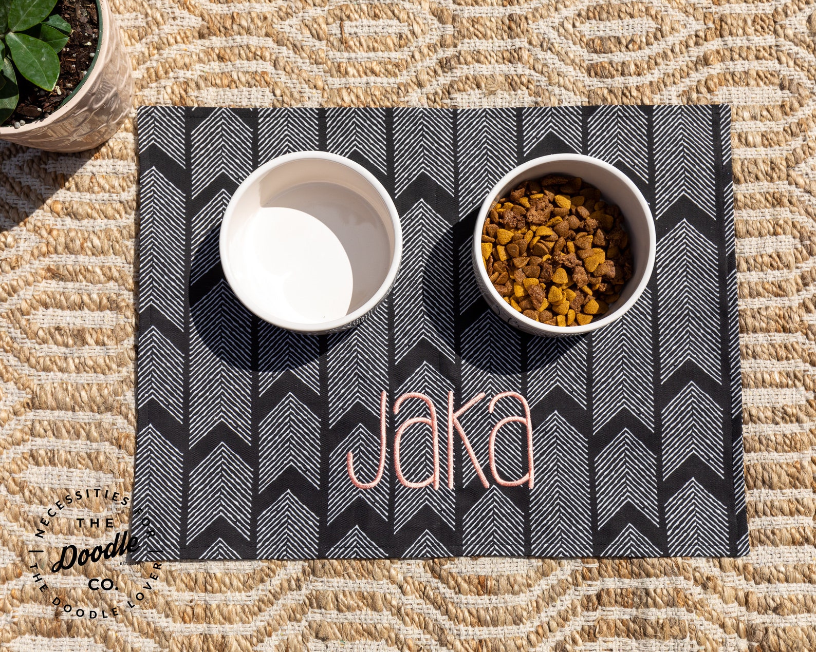 Personalized Pet Placemat Modern Placemat Dog/Cat Placemat Etsy