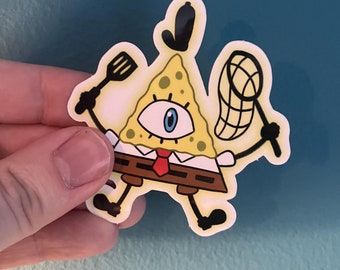 SpongeBill CipherPants Sticker