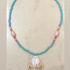 Shell and Pearl Necklace