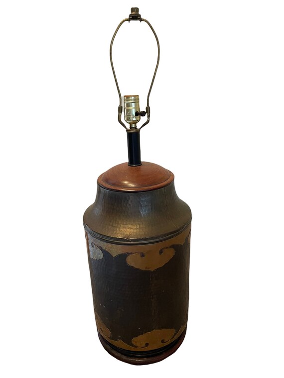 Hammered bronze lamp deals