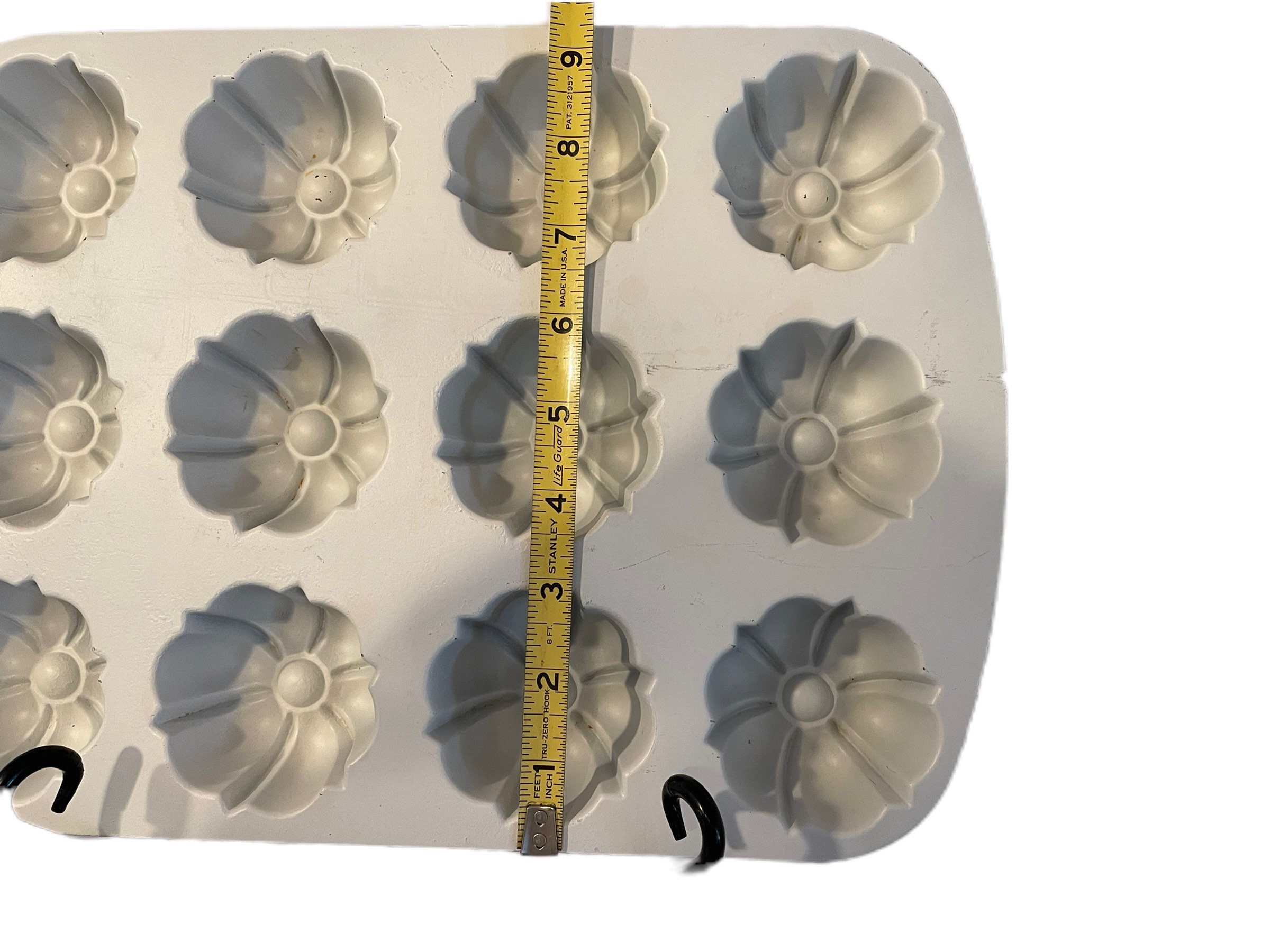 Vintage Mini Bundt Cake Muffin Nordic Ware Yellow Mold Pan Etsy