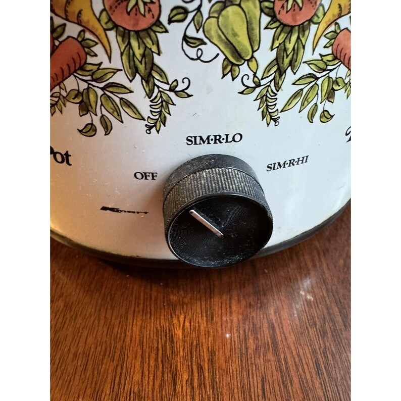 VTG Kmart La Cuisine Slow Cooker Sim R Pot Spice of Life 6 Quart Pyrex