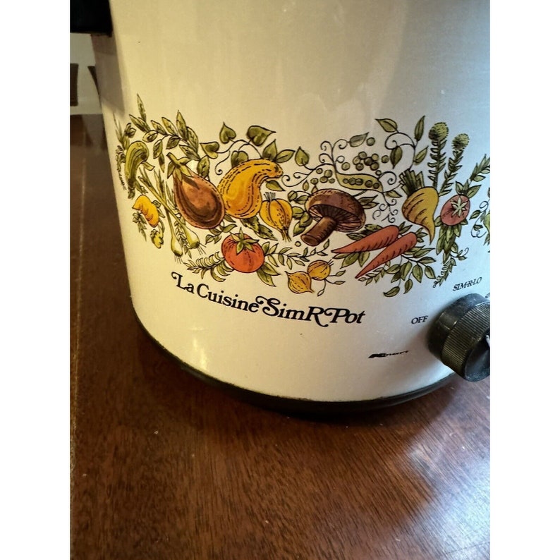 VTG Kmart La Cuisine Slow Cooker Sim R Pot Spice of Life 6 Quart Pyrex