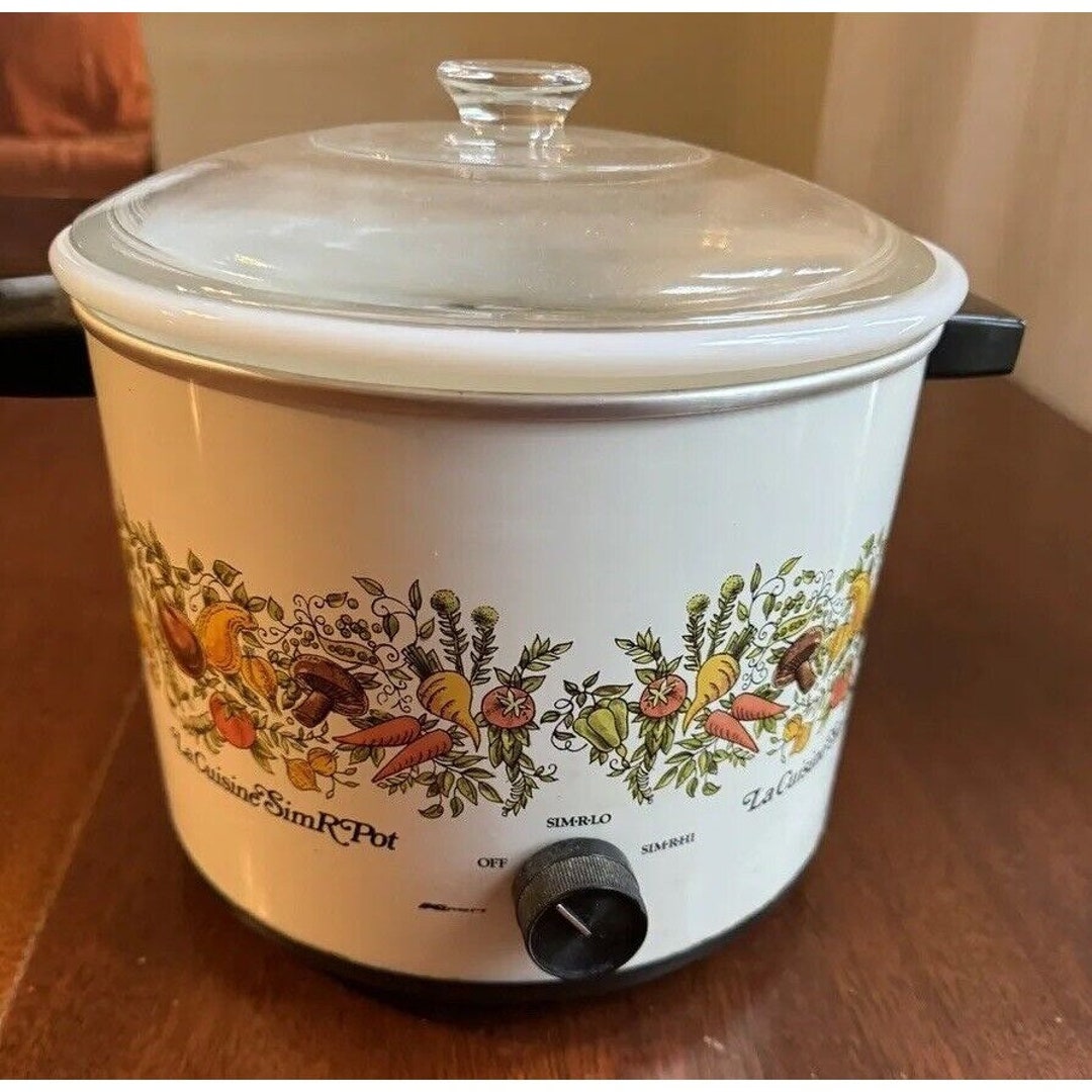 VTG Kmart La Cuisine Slow Cooker Sim R Pot Spice of Life 6 Quart Pyrex