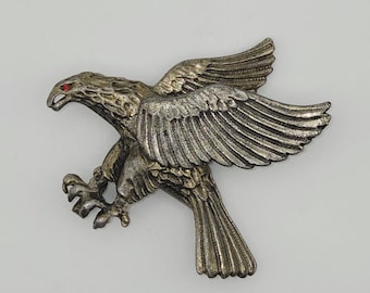 Vintage 1940s Eagle WWII era pin Rice-Weiner & Company Unsigned Missing Arrows