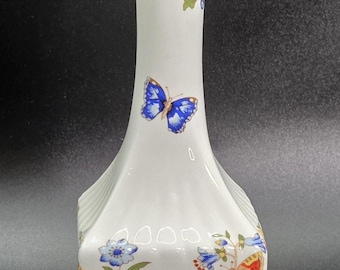 Beautiful Aynsley “Cottage Garden" Unique 7” Bud Vase Bone China England NEW