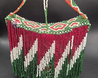 Traditional Ethiopian Oromo Boraatii Cultural Head Rest Intricately Beaded