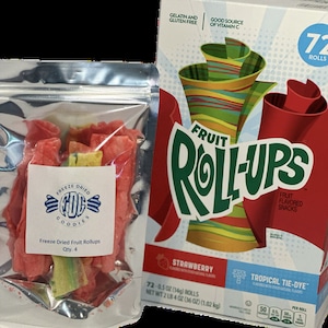 Freeze Dried Fruity Rolls -4 Rolls