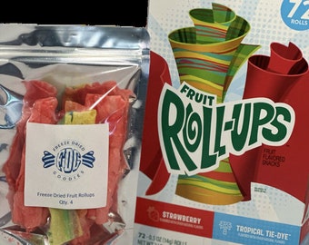 Freeze Dried Fruity Rolls -4 Rolls