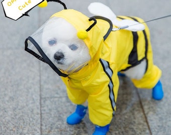 Dog Raincoat | Cute Dog Raincoat | Clear Coat | XS-XL Raincoat | Pet Raincoat | Cat Raincoat