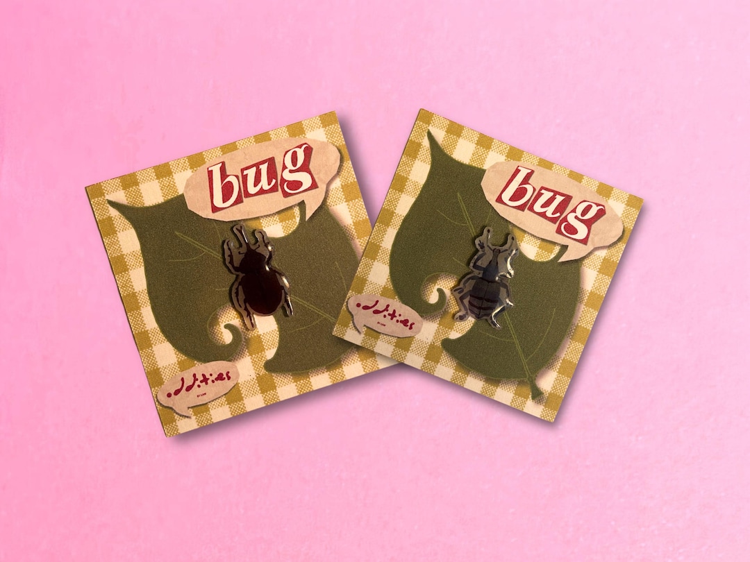 Bad Insect Pin Bug Pin – Hercules Beetle & Blue Weevil | Cute Insect Acrylic Pins ...