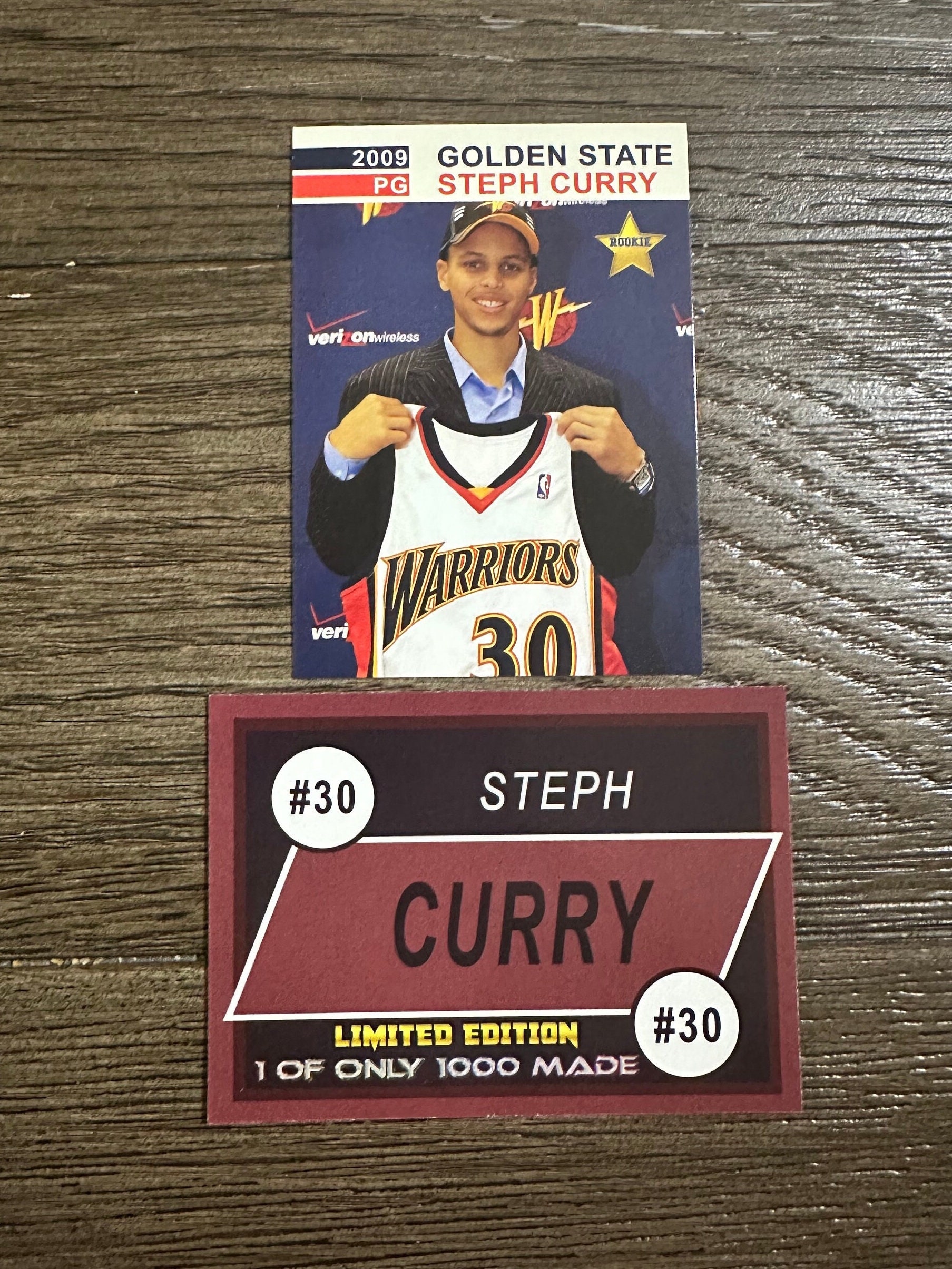 A Stephen Curry NBA rookie season trading card is on sale, Warriors