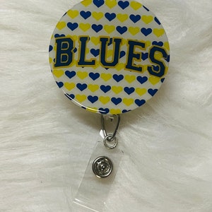 St. Louis Blues Hockey ID Badge Reel Holder Retractable Clip