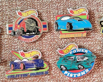 Official Hot Wheels LAPEL PIN Set - 7 pins