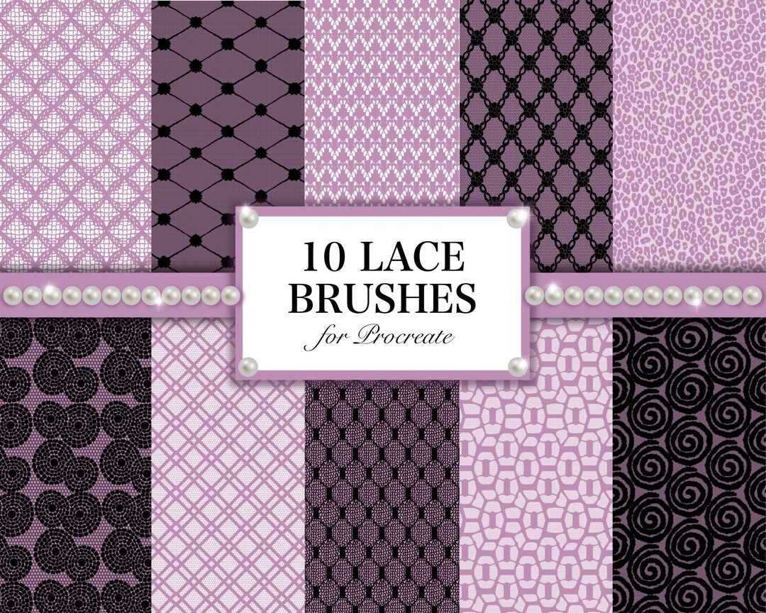 Lace Brushes for Procreate, Procreate Lace Brushes, Lace Procreate ...