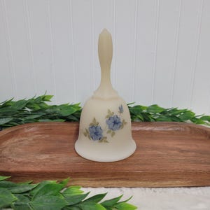 Fenton Glass Bell, Hand Painted and Signed