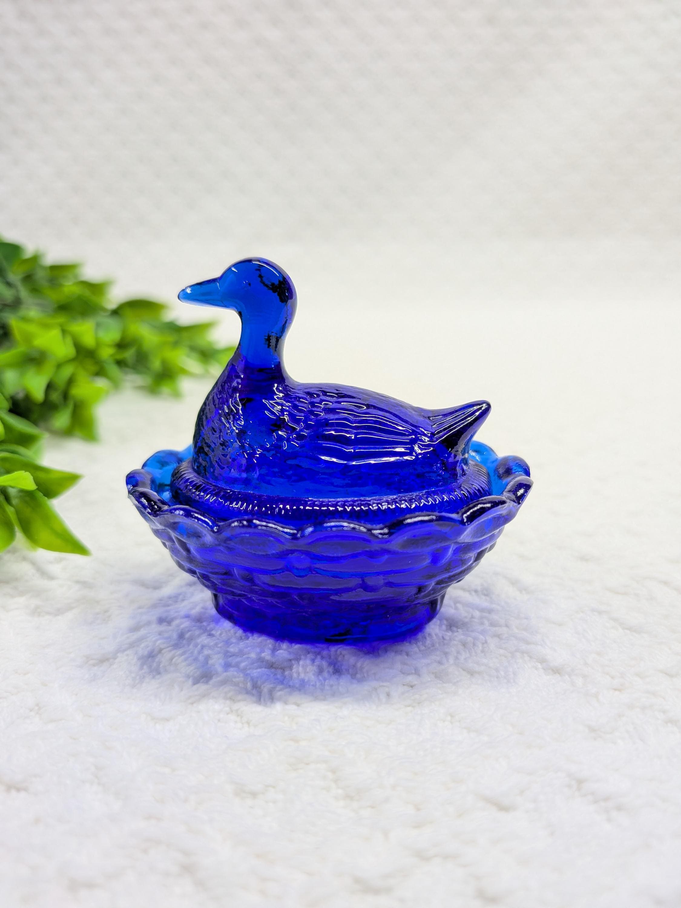 サンルイ SAINT LOUIS JEU SATIN-FINISHED DARK BLUE KNIGHT アクセサリー ガラス メンズ レディース ブルー系 【中古】 Vintage Boyd Cobalt Blue Duck on Nest Salt Cellar - Etsy