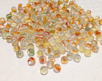 Vintage PeeWee Cadmium Marbles , 223 Marbles Total