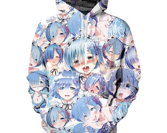 anime face sweater