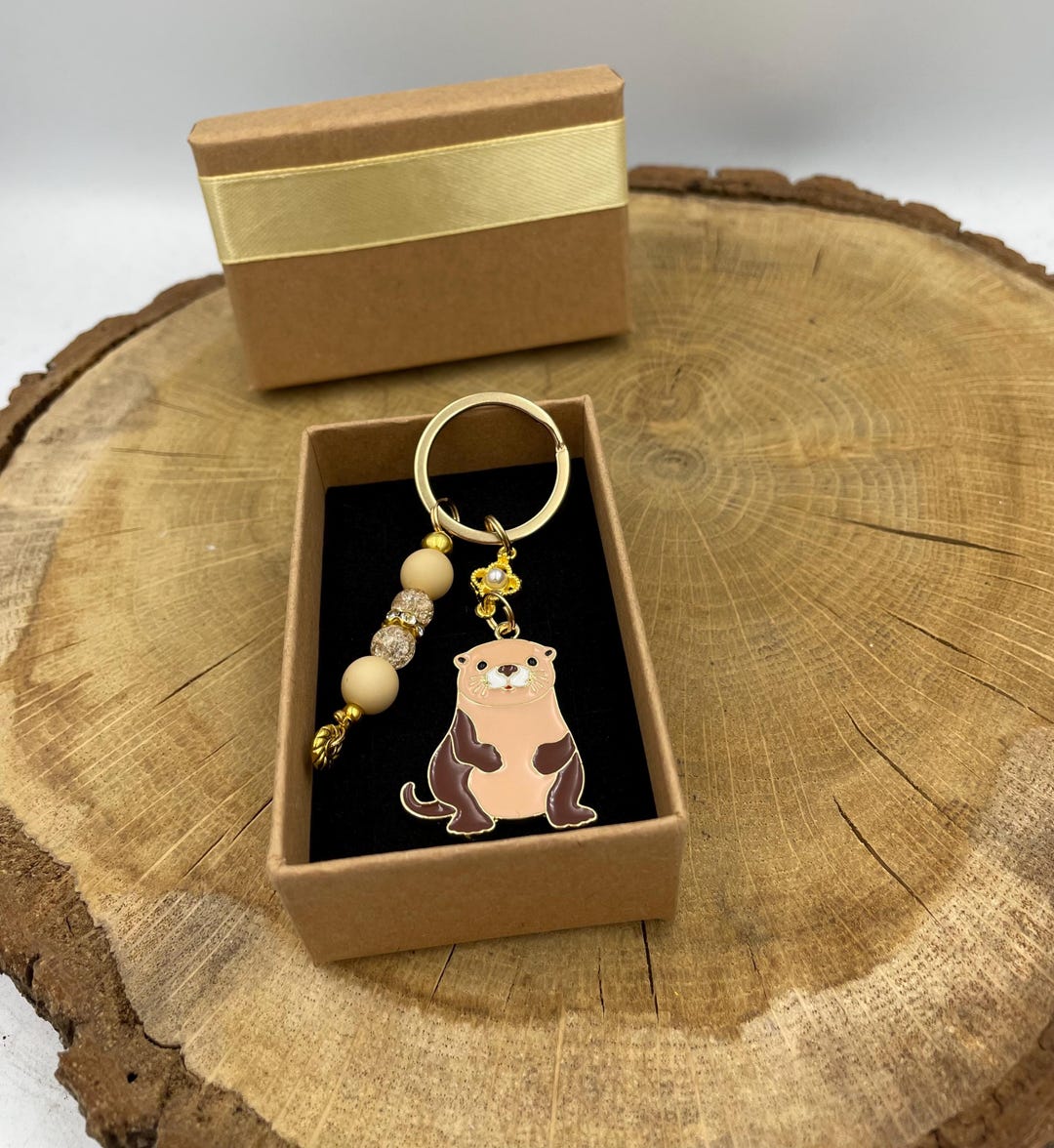 Otter Keychain - Etsy