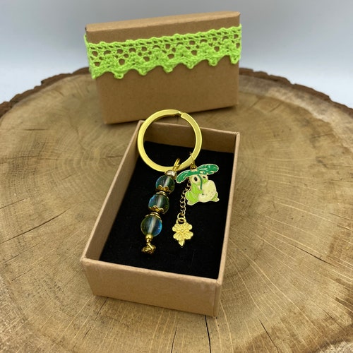 Frog Keychain Frog on Lily Pad Keychain Frog Backpack Clip Etsy