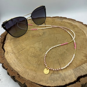 Pink Gold Glasses Chain